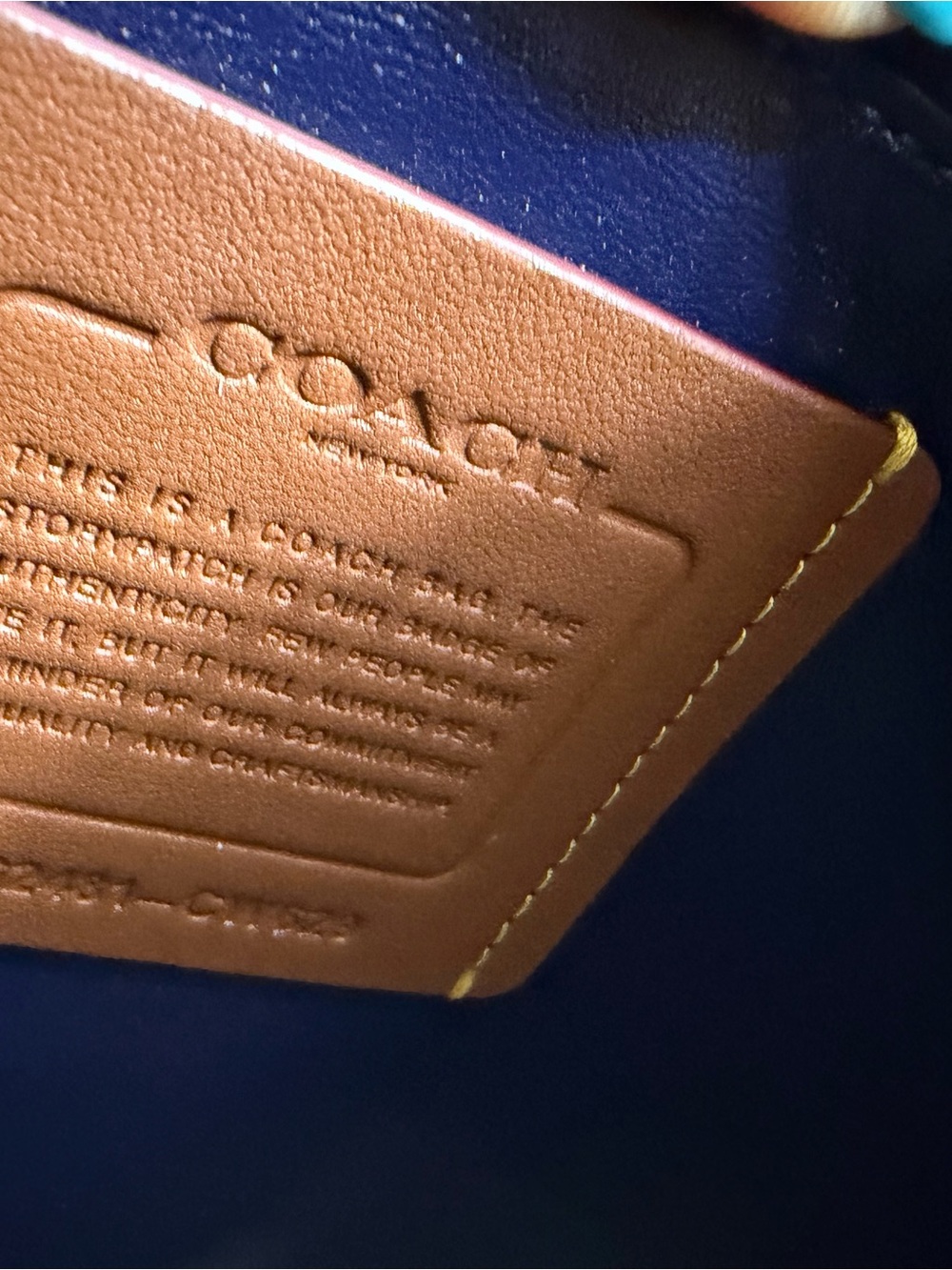 Coach Navy Times Square Tabby - Picture 5 of 6